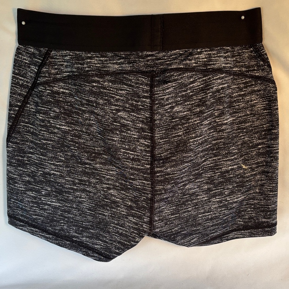 GENTLY WORN VICTORIA’s SECRET THE PLAYER HOT SHORT/ MINI SHORT BLACK HEATHERED M - Picture 4 of 12